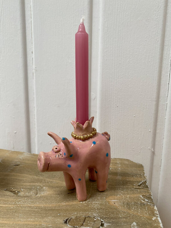 Kerzenschwein mit Punkten – Bild 4