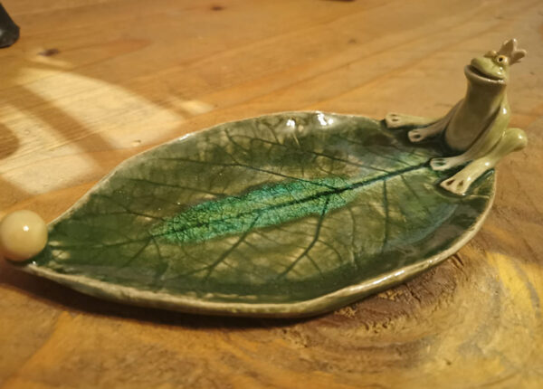 Frosch auf Blatt – Bild 4