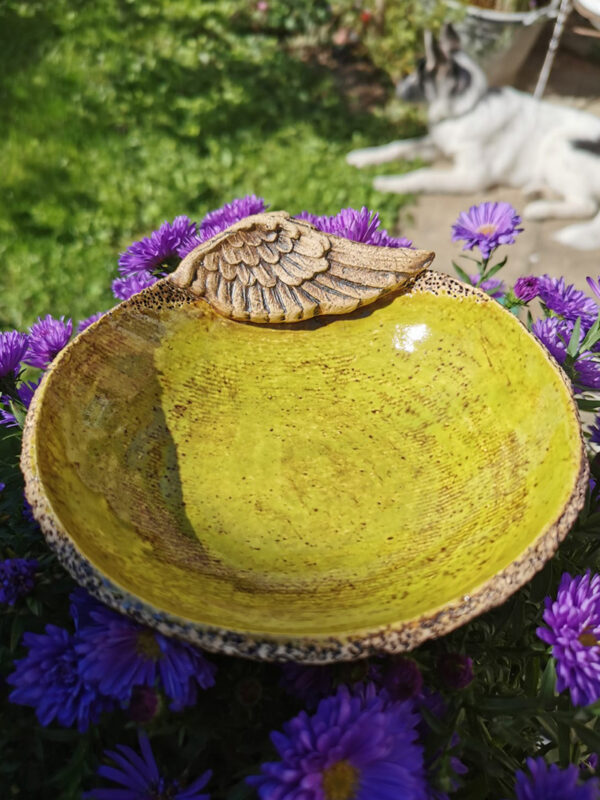 Schale mit Flügeln - grün