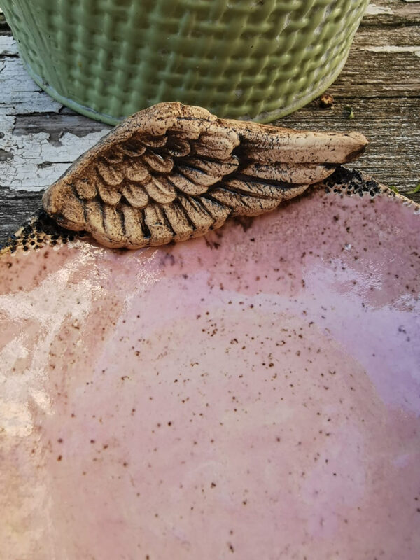 Schale mit Flügeln - zartes rosa – Bild 3