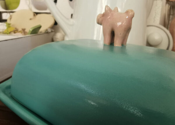 Butterdose mit Schwein – Bild 4