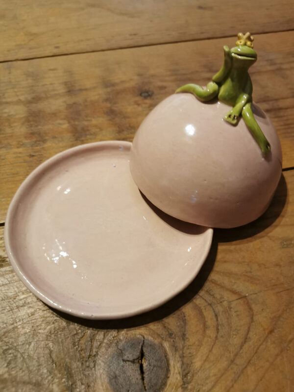 Tellerchen mit Deckel und Frosch – Bild 2