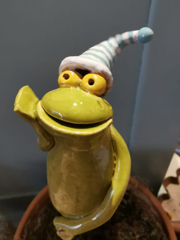 Frosch Ringelmütze – Bild 2