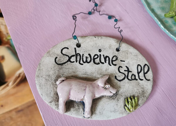 Schild Schweinestall – Bild 2