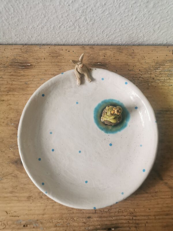 Teller Frosch und Hase – Bild 4